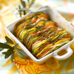 tian de légumes en portion individuel